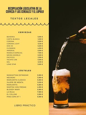 cover image of RECOPILACIÓN LEGISLATIVA DE LA CERVEZA Y LOS CEREALES Y EL LÚPULO